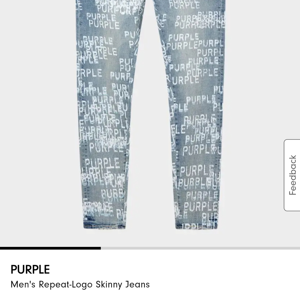 Purple Skinny Jeans with Unique Pattern